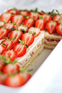 No Bake Strawberry Pastry - Ice Box Cake