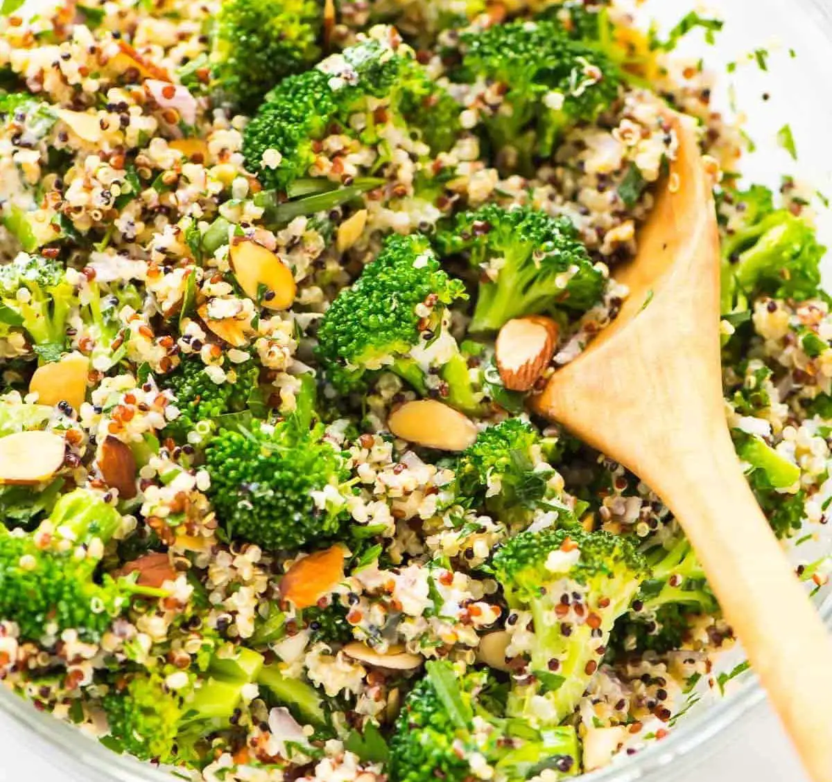 Quinoa Salad with Broccoli, Peas and Beetroot Hummus Vegetarian Recipe