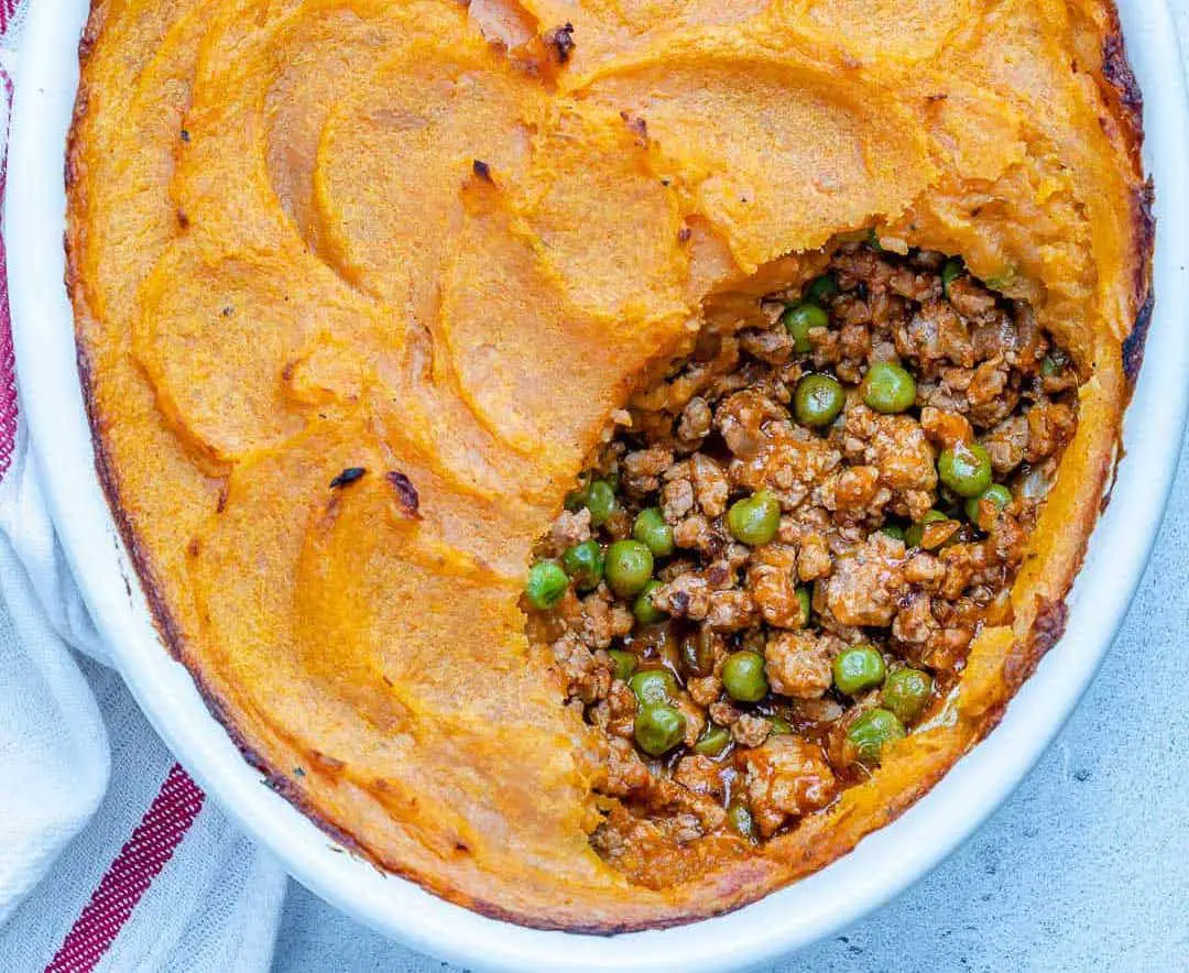 Shepherd’s pie with Sweet Potato Cover Vegetarian Recipe