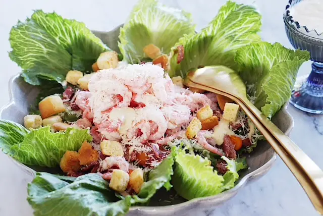 The Most Amazing Caesar Salad with Shrimp Recipe