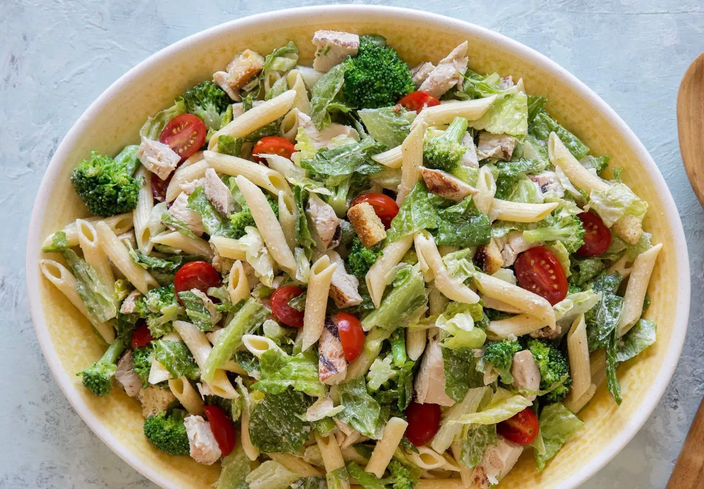 Caesar Salad With Pasta Recipe